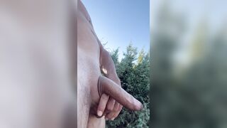 Deddi Culoo Pissing in the wild in the bush all stripped penis unleash large flux