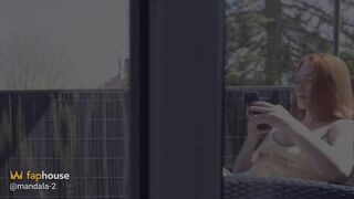 BBC in Her Booty & Cum in Her Throat on the Balcony