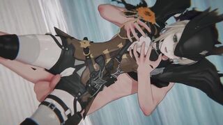 [gals' Frontline two Exilium] Sextans Checkmate and Mind Erase (fastened T-doll & Hardcore POV CG Manga) (4k/60fps)