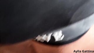 Aylla Gattina Put Her Little Doxy's Head in the Trash and Banged Her Booty a Lot!!
