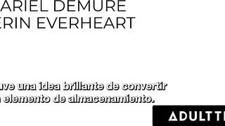 ADULT TIME - Trans Ariel Demure Screws In Public Library W-O Getting Caught - SPANISH SUBTITLES