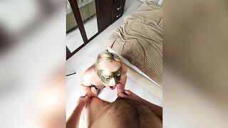 Amateur Russian Golden-haired mother I'd like to fuck Oral-job Compilation - Cum in Throat