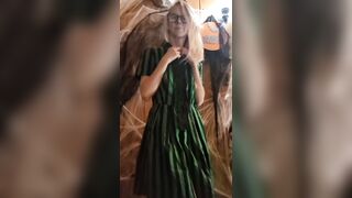 Halloween Costume Up: Green N Ebony Striped Suit