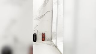 Shower Dreams: A Youthful Virgin with a Nice-looking Body Jerks Off After His Shift