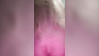 A fascinating male rides a vibrator and cums twice