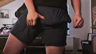 Gracious hunk edging large schlong - INTENSIVE Spunk flow