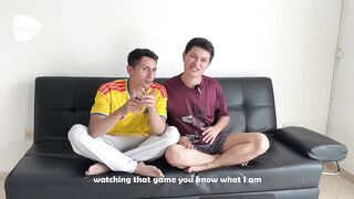 A football match has 2 allies so tense that they come to a conclusion to confess they're not as str8 as they appear to be and they have anal sex - RELAXINGADRIAN