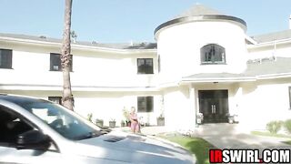 Blond Sweetheart Squirting During Interracial Sex With Contractor