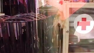 Anal fever for a serf whore in latex