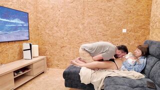 Preggo and slutty, that guy's screwing me on the daybed