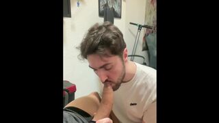 sucking my latin ally shlong and making him cum