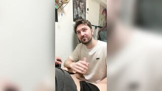sucking my latin ally shlong and making him cum