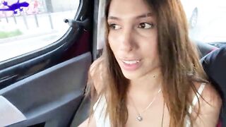Outstanding Lalin girl Honey Squirter Screwed In The Uber Gets The Driver Juicy!!!!