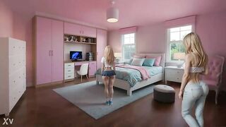 Sleepover surprise: Julia meets a midnight visitor that babe can't explain (AI animation, eighteen )