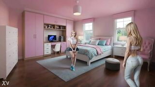 Sleepover surprise: Julia meets a midnight visitor that babe can't explain (AI animation, eighteen )