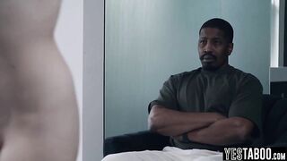 Concupiscent large booty teen step daughter punished and railed by large weenie older step dad