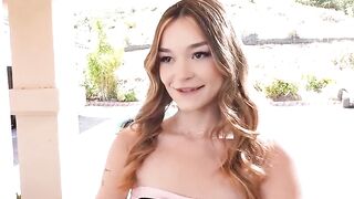 Teen Della Cate visits her sugardaddy personally to show him what this babe got.The petite tit brunette hair gives oral,sucks balls and bangs his large schlong.