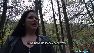 Public Agent - GIANT NATURAL BREASTS WIFE cheats with stranger in the woods