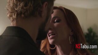 Redhead wife shared by spouse with their boy ally
