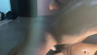 Large natural breast, cutie drilled hard and asked me to inside her twat