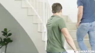 Swapping Needy Lads: Breasty Stepmoms Syren De Mer & Karen Fisher Trade Stepsons for Doggy style Facials and Twat Licking