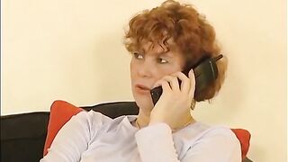 Older talking over a phone