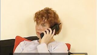 Older talking over a phone