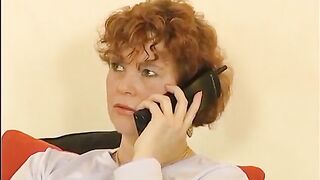 Older talking over a phone
