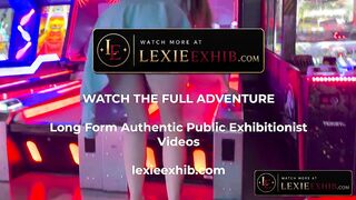 Flashing my butt plug and twat during the time that playing games at the arcade