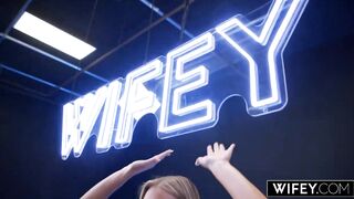 WIFEY Marvelous Hotwife Lo Lacey Gets Double Vaginal Penetration and Spit-Roasted