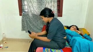 Most excellent Three-some sex 2026:- Rajesh screwed his sister-in-law and wife on the same couch, enjoyed trio sex jointly