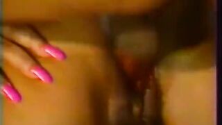 Hung Man Screws Bushy Ebony Cunt Hard From Behind