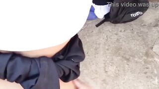 Hardcore sex with a Mexican student who skips class to have sex outdoors