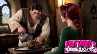 Fiona discovered shreks home unfathomable in the forrest