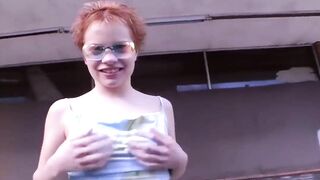 Sassy Cutie Gets Anal and Massive Facial Cum Walking Vintage