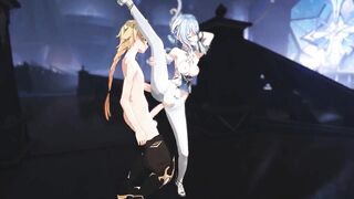 Genshin Impact - Odette Vehement Sex Scene - CG Anime Animation