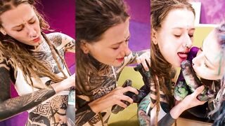 Tattooed Punk Gals Go Wild with Biggest Toys