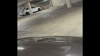 Large Butt Hotwife gets rammed in parking lot during the time that Spouse records from afar