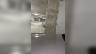 Large Butt Hotwife gets rammed in parking lot during the time that Spouse records from afar