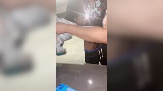 Large Butt Hotwife gets rammed in parking lot during the time that Spouse records from afar