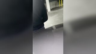 Large Butt Hotwife gets rammed in parking lot during the time that Spouse records from afar