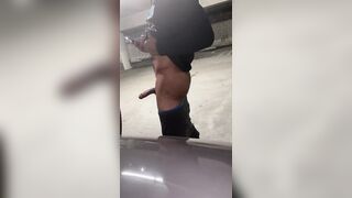 Large Butt Hotwife gets rammed in parking lot during the time that Spouse records from afar