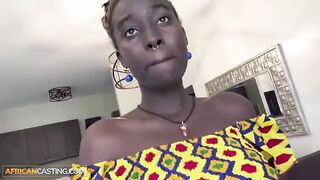 I used this valuable cutie EBONY model on the bed and painted her nice-looking face with a FACIAL