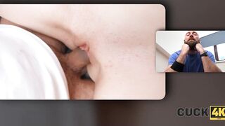 CUCK4K. The Lustful Doxy can't control herself and begins Screwing right in front of her Boyfriend