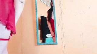 I caught my stepmom in red underware and banged her; that babe has a great booty.