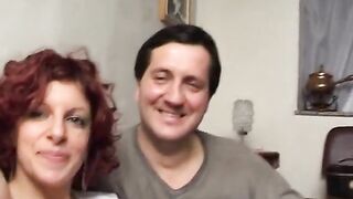 Wicked amateur italian whore with large breasts takes a wonderful dong