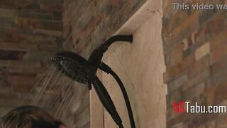 Neighbour lets sexy blond mother i'd like to fuck use his shower and they screw
