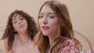 Laura Bentley caught her lesbo stepdaughter Myra Groans and her girlfriend Nico Luva banging.The mother i'd like to fuck joins in,facesits the teen and eats their cunt