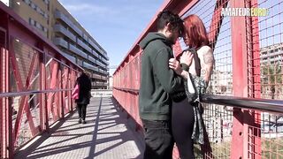 I Flash My Tattooed Boobs in Public During the time that This guy Squeezes My Butt