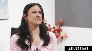 ADULT TIME - Trans Teacher Gray Perrier Awards Top Student Kimmy Kimm With FREE USE Sex